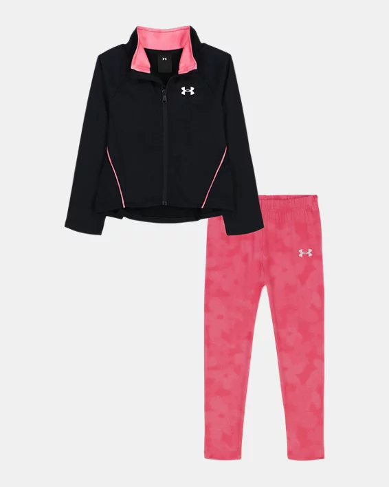 UA Rival Flutter Little Girls Track Suit