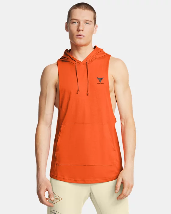 Project Rock Mens Sleeveless Hoodie